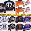 CUSTOM Edmonton''Oilers''97 Connor McDavid Reverse Retro Hockey-Trikot 29 Leon Draisaitl 99 Wayne Gretzky Jack Campbell Evander Nugent-Hop