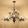 American Modern Minimalist Villa Living Room Crystal Chandelier Bedroom Candle Restaurant Led Lamp Indoor Lighting Luster Lamps