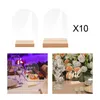 Party Decoration 10 Stks Clear Acryl Plaatskaarten Gast Borden Kaarten Voor Bruiloft Receptie