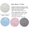 Reusable Bamboo Makeup Remover Pads 12pcs Washable Rounds Cleansing Facial Cotton Make Up Removal Pads Tool MakeupMakeup Remover