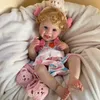 45CM Bebe Reborn Baby Dolls Whole Silicone Vinyl Doll Painted Newborn Baby Dolls for Kid's Christmas Gift