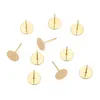 1 paquet de clous de boucle d'oreille chirurgicaux en acier inoxydable 316L avec tampon de colle de 3 mm, 4 mm, 5 mm, 6 mm, 8 mm, pour bricolage, boucles d'oreilles, composants de bijoux, fabrication de bijoux, composants de résultats de bijoux