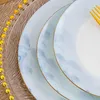 Zestawy zastaw obiadowych Jingdezhen Light Luksusowa miska wiatru i zestaw naczyń gospodarstwa domowego porcelanowe miski stołowe pałeczki pałeczki
