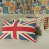 Pillow Spring Vintage Cotton Linen Thick Printed Lumbar Home Decorative For Sofa Car 30x50 45 Flag Tower Tree PillowCase