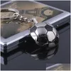 Party Favor Metal Sports Soccer Football Mens Nieuwheid Trinket Keychain Keyrings Alloy Key Chain Car Ring Grappige geschenken ZA5862 Drop Del Dh86Q