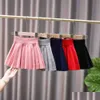 Skirts Kids Girls Knitted Autumn Winter Pleated Children Princess School Teenage Cotton 230425 Drop Delivery Apparel Womens Clothing Dh69P