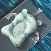 Baignoires Sièges Siège de baignoire réglable Nouveau-né Dessin animé mignon Tapis de bain flottant Coussin anti-dérapant Baby Shower P230417