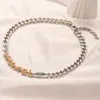 18k guldpläterad rostfritt stål hänge halsband mode kvinnor designer märke c-bokstäver halsband choker kedja kristall pärla bröllop smycken kärlek gåvor zg2293