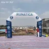 4mWx4mH or Custom Blue And White Inflatable Arch with Free Air Blower Inflatable Start Finish Line Arch for Competition With Logos For Outdoor Sport Game/Event