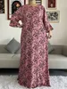 Roupas étnicas Africano Dashiki Manga comprida Cantura de algodão solta Mulheres elegantes abaya vestido longo verão maxi vestidos soltos casuais vestidos 230417