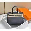 Designer Tote Bag 2024 Classic Wax Line Togo Calfskin Lychee Leather Women's Lock Handbag