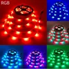 Remsor 5m 2835 RGB LED -remsljus Vattentät ljus DC 12V 300LEDS FLEXIBLE LYGNING STRING Hemdekorationslamp Ribbon Tape Desk Lampled