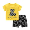 Наборы одежды с коротким рукавом детская одежда наборе 2 размера черного медведя для мальчиков и девочек Летняя одежда 2 3 4 5 лет
