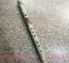 Collection China Folk Jade Flute Copper Carving Dragon Statyes Dekorera Old Jade4401145