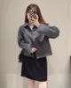 Toteme Abrigo casual tipo blazer de doble cara para mujer