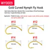 500PCS High Carbon Steel Barb Barbless Fishing Fly Hook Jig Nymph Dry Wet Fly Nymphs Scuds Caddis Streamer Fly Tying Hook FishingFishhooks barbless fly fishing hooks