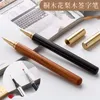 Stylo plume Vintage de haute qualité palissandre et signe cadeau en laiton cuivre pur pour les affaires de bureau de voyage