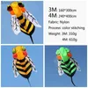 Kite Accessories 3D Bee Kite Large Animal Software Kite Outdoor Parent-child Interaction Kites Breeze Easy To Fly Color Sport Flying Tool FunL231118