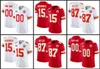 Kansas''City''Chiefs''Hommes 15 Patrick Mahomes 87 Travis Kelce Femmes Jeunes Custom 2023 F.U.S.E.Avec maillot limité "NKH" Patch Vapor Untouchable