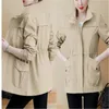 Giacche da donna 2023 Primavera Autunno Donna Trench Coat Coreano Corto Ladies Solid Fodera Giacca a vento Donna Basic Outwear Gabardina Mujer 230418