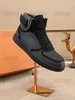 Мужские высокие кроссовки Damier Graphite Canvas Rivoli, ботинки серого/черного цвета, дизайнерская спортивная обувь для мужчин, роскошные кроссовки в стиле хип-топ