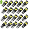 20pcs T10 Mała żarówka Automotive LED dekodowane światło szerokości Zmodyfikowane