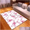 Tappeti per bambini Tappetini da gioco Tappeti Cartoon Flamingo Camera dei bambini Tappetino Comodino Flanella Area Rug Play Cling Grande casa Soggiorno Tappeto D Dhodk