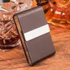 Smoking Pipe Ultra thin control cigarette pack of 7, leather cigarette pack, men's thick cigarette storage box