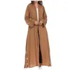 Cardigan de roupas étnicas Mulheres muçulmanas abaya mulher kaftan vestido solto flor sola islâmica turca longa maxi vestidos mulimah dubai