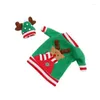 Kerstdecoraties Nonwovens Elk Bottle Cover Hoeden Wijnglas Kleding Telare Diner Decoratie Kerstcadeau