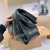 Woman Monacos Shoulder Bags designer bag luxury handbag chain tote bag Medium Black Totes Gold Letters Leather 5A Quality