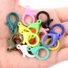 20 pc's/lot 26 kleuren gemengde plastic kreeft clasp hooks sleutelhanger eindconnectoren voor sieraden maken doe -het -zelf kettingaccessoires bevindingen sieraden makelie bevindingen