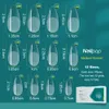 FALSE NAILS NAILPOP 552PCS PRO LÄNGDMEDIUMSHORTPRESS PÅ Tips för förlängning Artificiell med mönster Nageltillbehör 230418