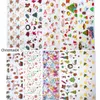 Stickers Decals 10Rolls Christmas Nail Art Foil Transfer Stickers Tips Holographic Nails Christmas Symbols Decals Acrylic Decals DIY Decorations 231117