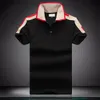 2023 moda casual camisa polo masculina marca lobo camiseta masculina manga lapela homens preto mulheres tee homme camisetas carta tops M-3XL # G