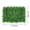 Fleurs décoratives gazon artificiel plante panneau mural plastique vert pour fond pelouse et jardin extérieur décoration de mariage à la maison