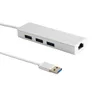 consommer électronique USB 30 vers RJ45 Carte Lan Gigabit Ethernet Câble adaptateur réseau avec hub 3 ports pour ordinateur portable Macbook mobi1836449