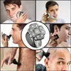 Rasoirs électriques Kit de toilettage 6in1 rasoir de tête pour hommes barbe tondeuse à cheveux humide rasoir sec corps chauve machine de rasage rechargeable 231113