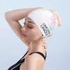 Simningskåpor Copozz Unisex Tryckt Swim Cap Waterproof Silikon Simhatt för män Kvinnor Öronskydd Pool Tillbehör Vuxen Youth Sports P230418