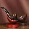 Smoking Pipe Black sandalwood pipe holder unit, red pear pipe holder base, display rack, pipe holder