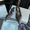 Lüks Elbise Ayakkabı Bayan Tasarımcı Loafer'lar Sivri Burun Yüksek Topuklu Özel Teklif Premium