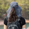 Radfahren Caps Angeln Wandern Sommer Outdoor Nackenschutz UV Anti Bucket Hat Sun Damen Schal Visierkappe