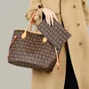 SAC Luxe Femme سعة كبيرة حقيبة حقيبة نسائية رجعية تنوع حقيبة طباعة بسيطة وأنيقة كيس مزاج الكتف العلامة التجارية