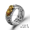Ringas de banda chinês feng shui pixiu anel serra de cobre banhado as moedas de cobre anéis ajustáveis ​​para homens homens amet riqueza joias de sorte bi dhgarden otvbg