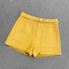 Women's Shorts MEWE Real Sheepskin Leather Shorts Women Casual Genuine Leather Shorts 230418