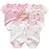 Rompers Baby Girls Bodysuits z krótkim rękawem bawełniany króliczek króliczek bez niemowlęcia ubrania urodziło się chłopcy roupas de bebe ubrania 230418