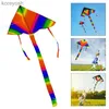 Acessórios para pipa Férias de verão ao ar livre brincando brinquedos grande pipa com cauda colorida arco-íris kite esportes físicos brinquedo ao ar livre para crianças 77HDL231118