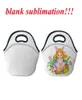 Whole Neoprene Lunch Bags Sublimation Blanks DIY Bags Insulated Thermal Handbags Tote with Zipper 8255450321