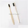 Disposable Toothbrushes Natural Bamboo Toothbrush Wholesale Environment Wooden Rainbow Tooth Brush Oral Care Soft Bristle Dr Dhgarden Dhfax