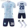 Collectable Football Jersey For Men 2023 2024 New Kids Football Sets Colge Soccer Athte Training Uniforms With Socks Custom Name number Q231118